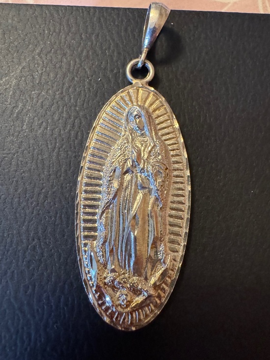 Jewelry - Our Lady of Guadalupe Pendant Large Sterling Silver